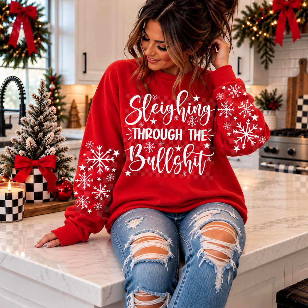 sleighing through the bullshit w/ sleeve - 4 digital png