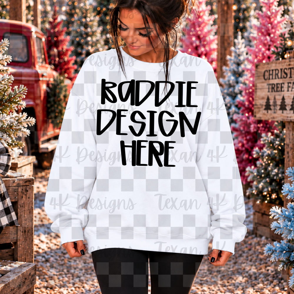 white sweatshirt , mock up