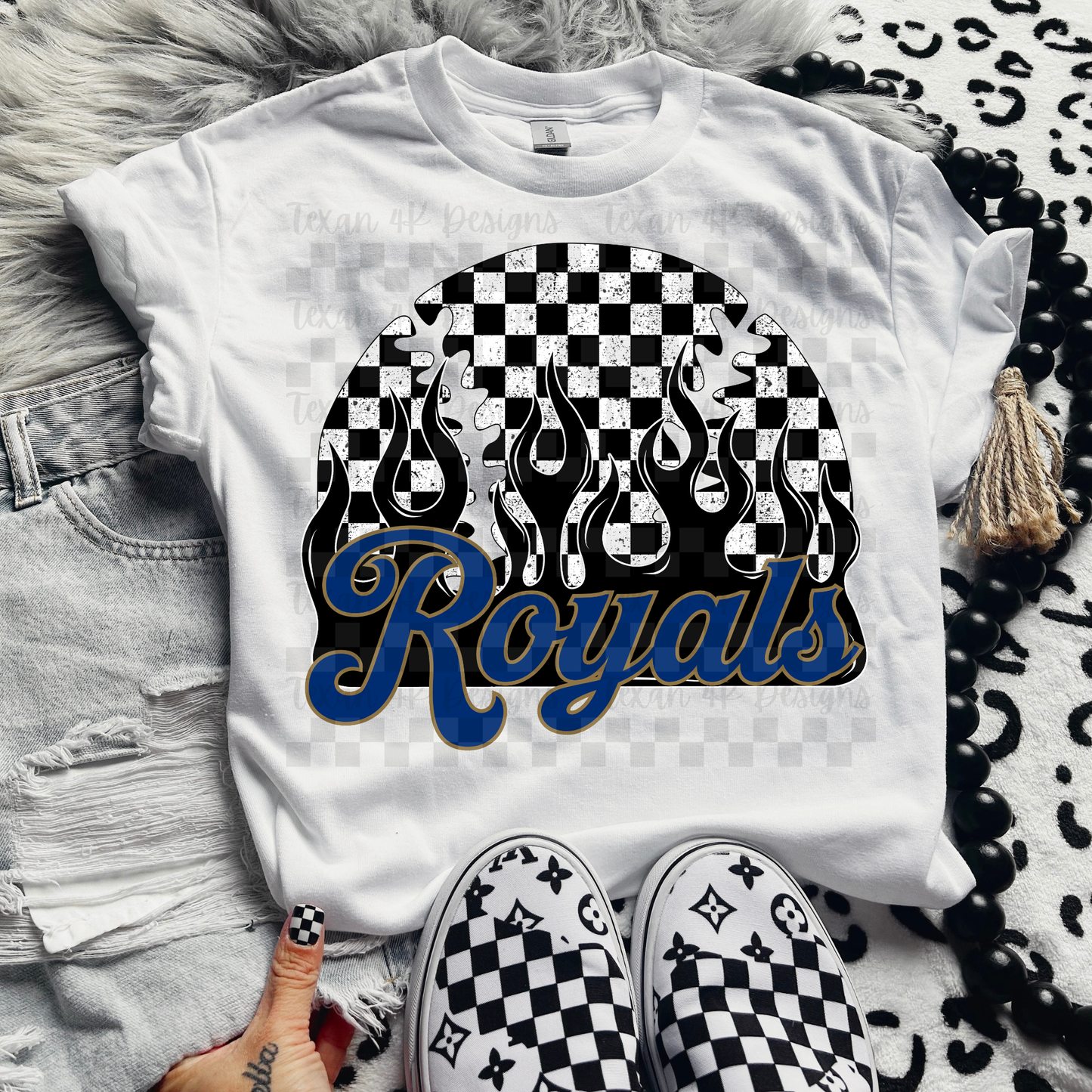 checkered flames baseball R- DIGITAL PNG