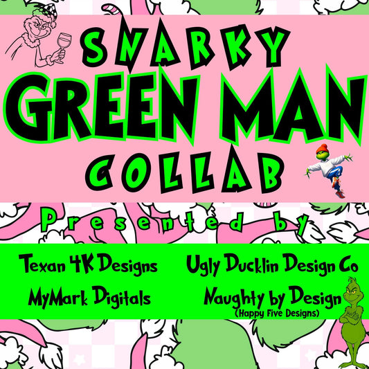 snarky green man collab -  DIGITAL PNG