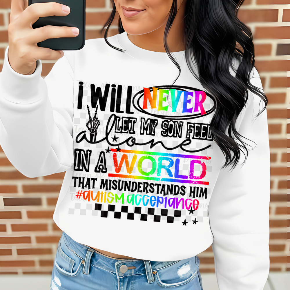 i will never let my son (autism) -2  DIGITAL PNG