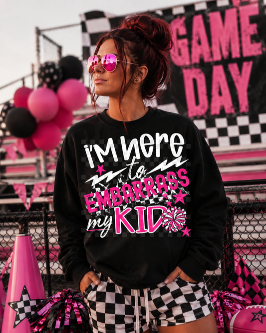 i'm here to embarrass my kid (cheer)-  2 DIGITAL PNG
