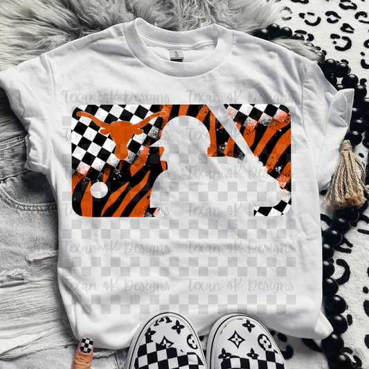 checkered zebra T L - DIGITAL PNG