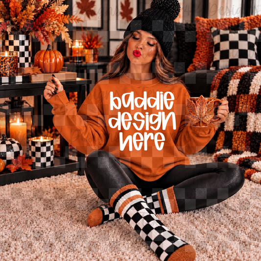 jerzees texas orange sweatshirt , mock up