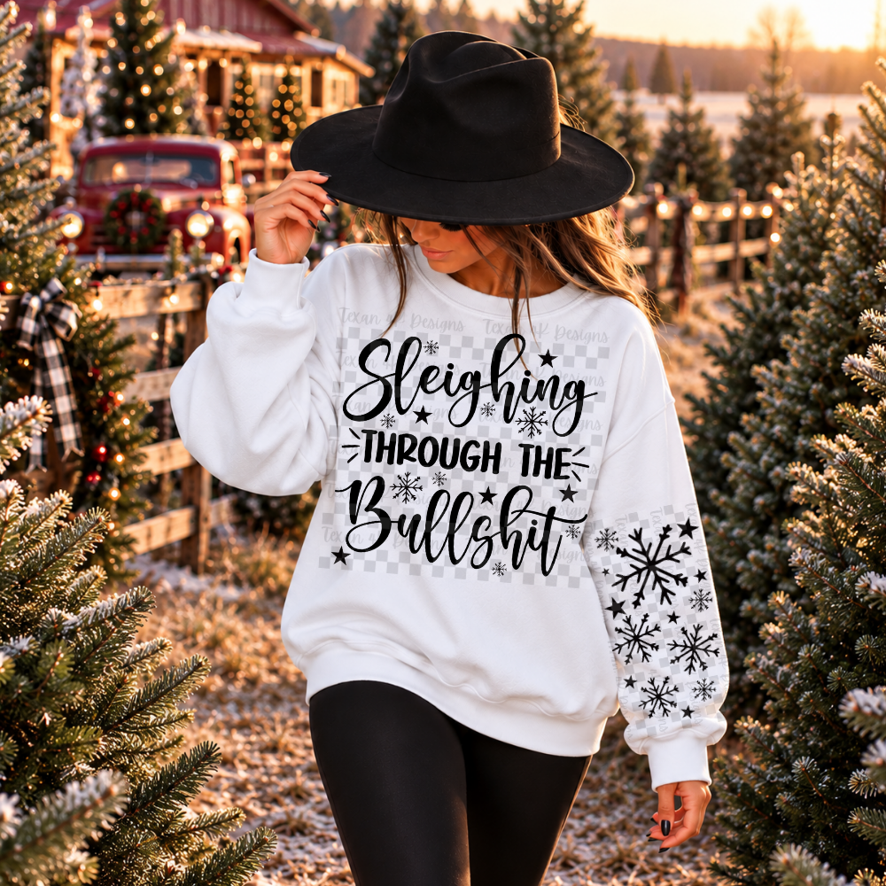 sleighing through the bullshit w/ sleeve - 4 digital png