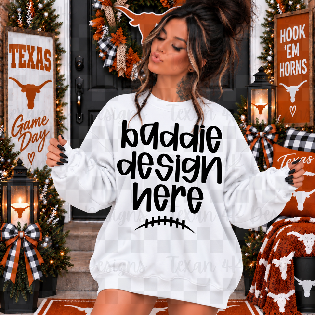 BUNDLE FOOTBALL T L sweatshirts , 3 mock up