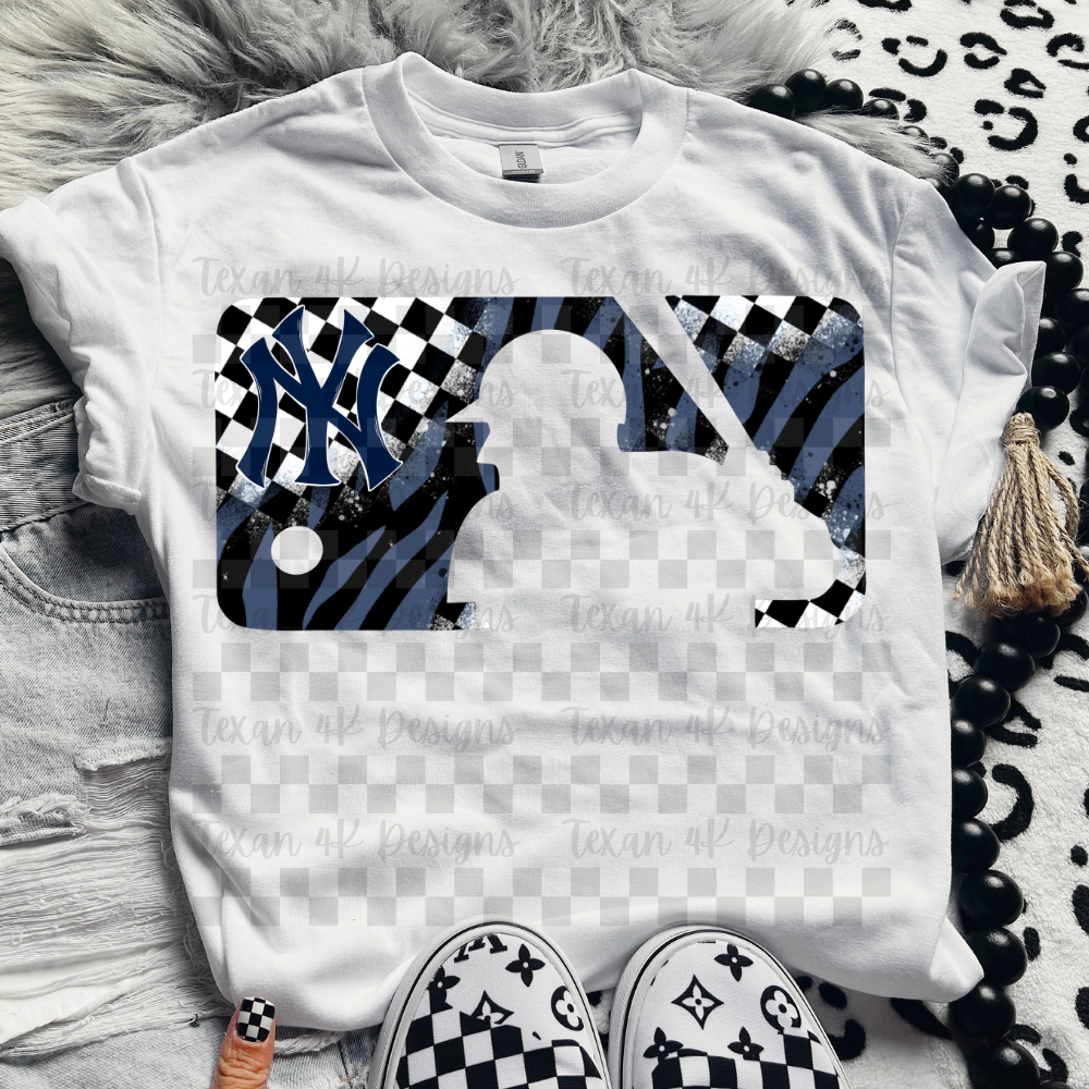 checkered zebra Y - DIGITAL PNG