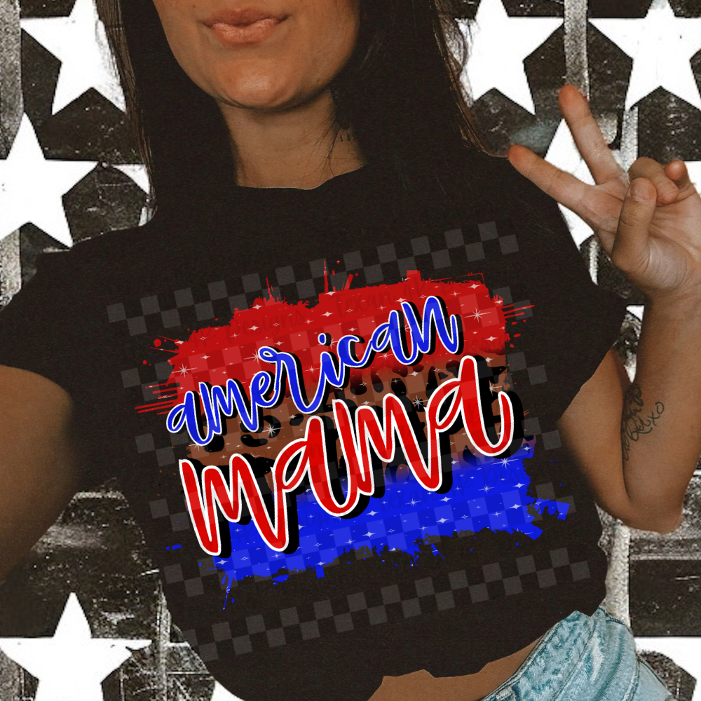 american mama leopard - DIGITAL PNG