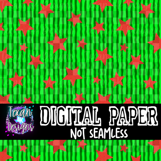 watermelon stars - DIGITAL PAPER