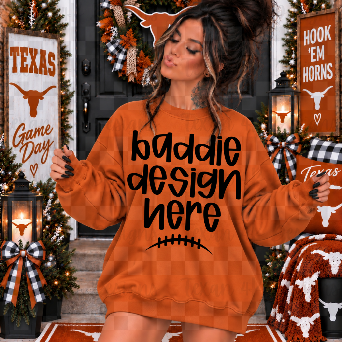 BUNDLE FOOTBALL T L sweatshirts , 3 mock up