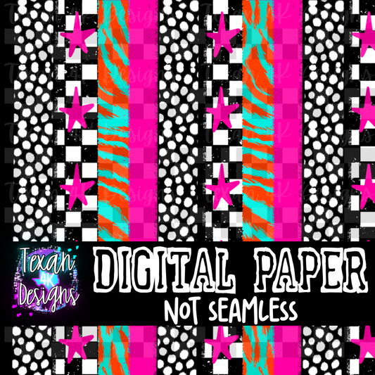 neon wild - DIGITAL PAPER