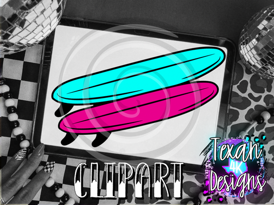 surf board - 2 clipart