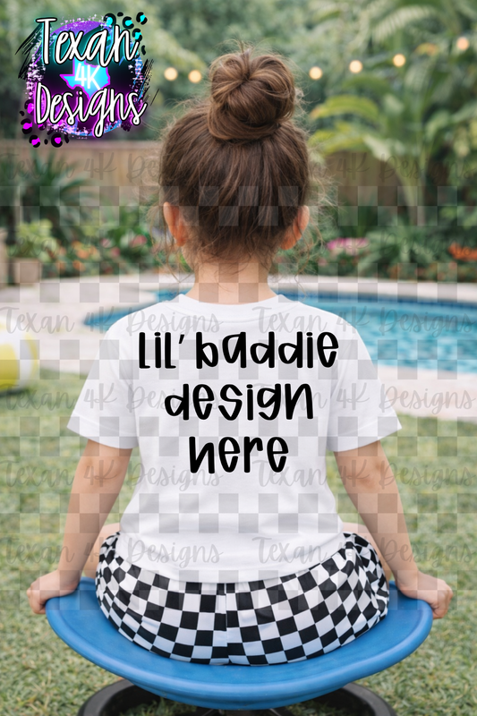 white shirt , mock up (girl)