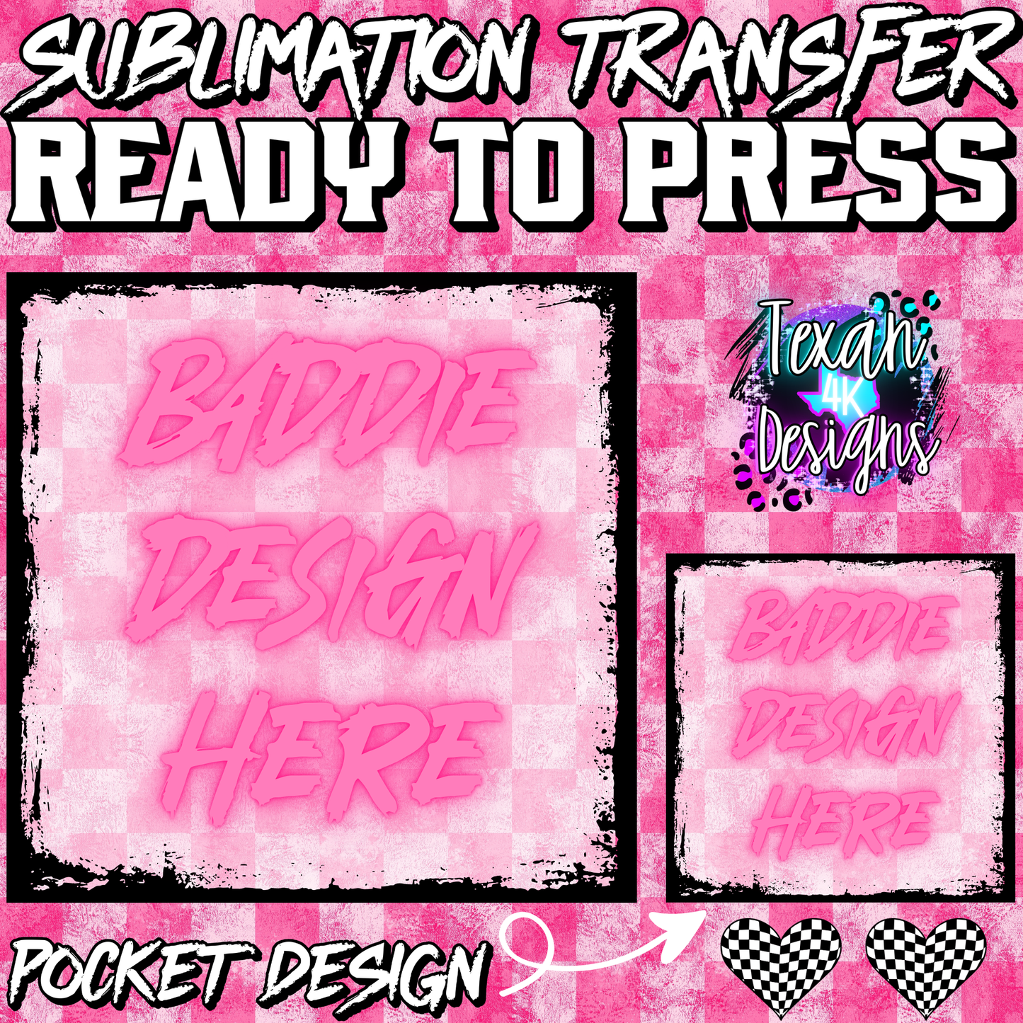 sublimation transfer w/ pocket mock up edgy - grunge