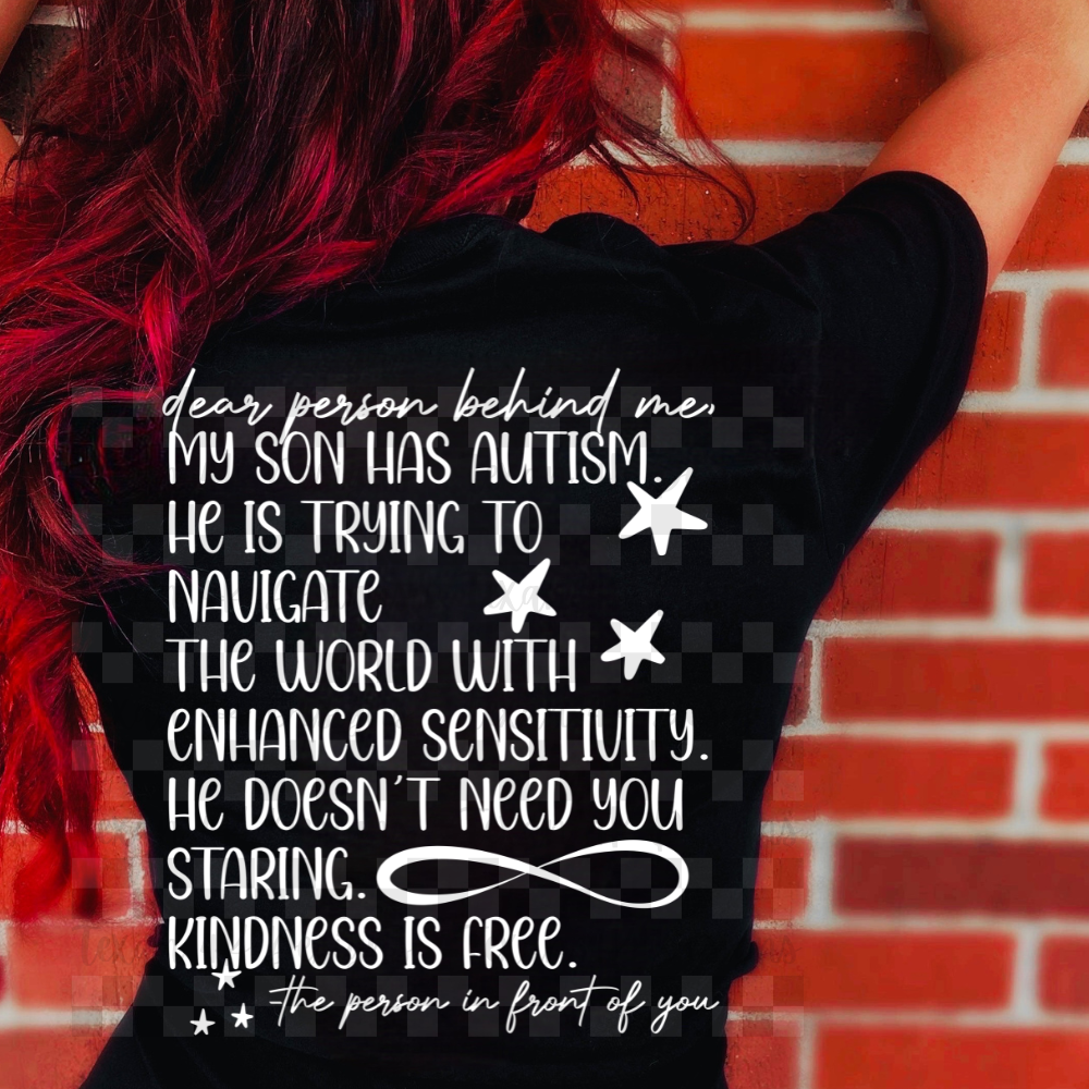 to the person behind me (son autism) - 2 DIGITAL PNG