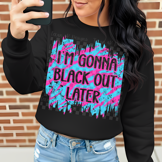 i'm gonna black out later (zebra)  - DIGITAL PNG