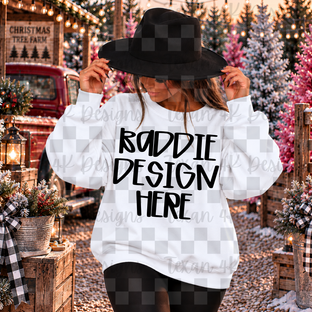 white sweatshirt , mock up