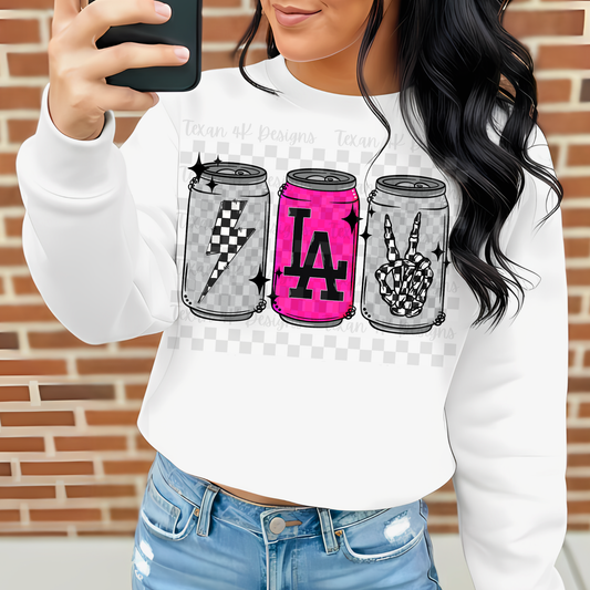 checkered cans LA (no name) - DIGITAL PNG