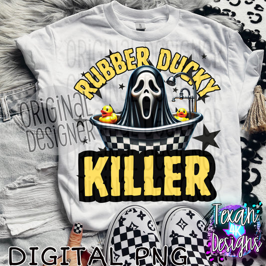 rubber ducky killer - DIGITAL PNG