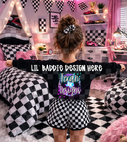 black back arms hoodie , mock up (girl)