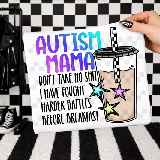 autism mama don't take no shit  - DIGITAL PNG