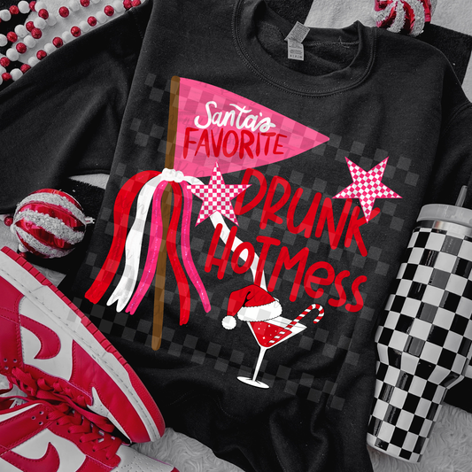 santa's favorite drunk hotmess - DIGITAL PNG