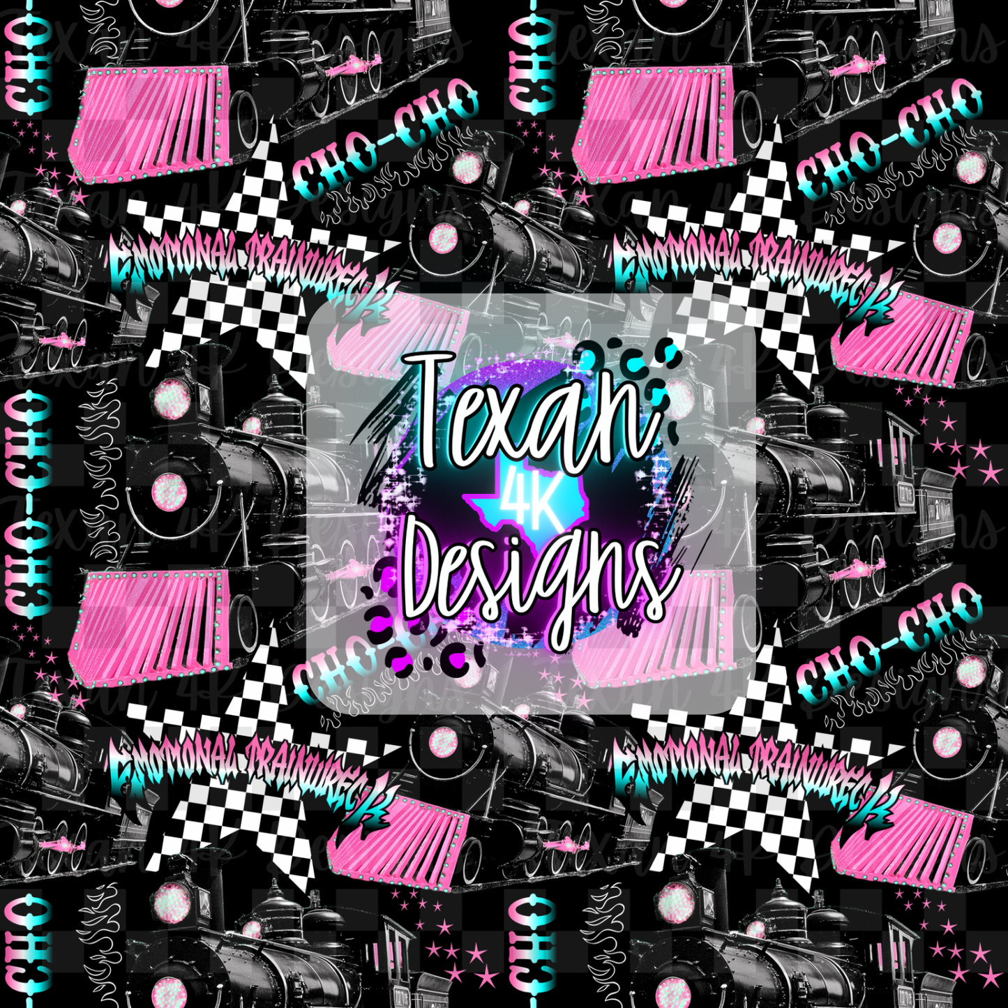 emotional trainwreck seamless- DIGITAL PNG