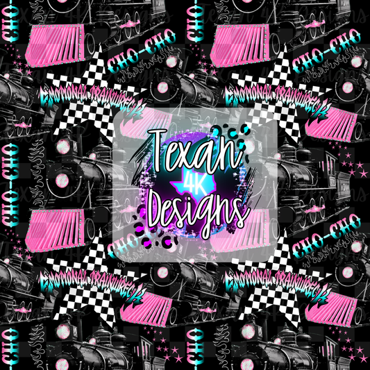 emotional trainwreck seamless- DIGITAL PNG