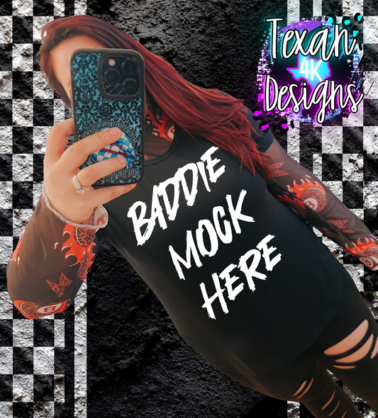 IRL black shirt mock up