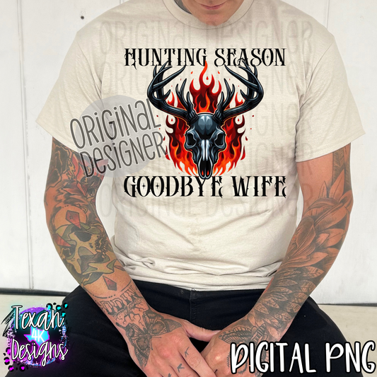 hunting season goodbye wife - 2 DIGITAL PNG