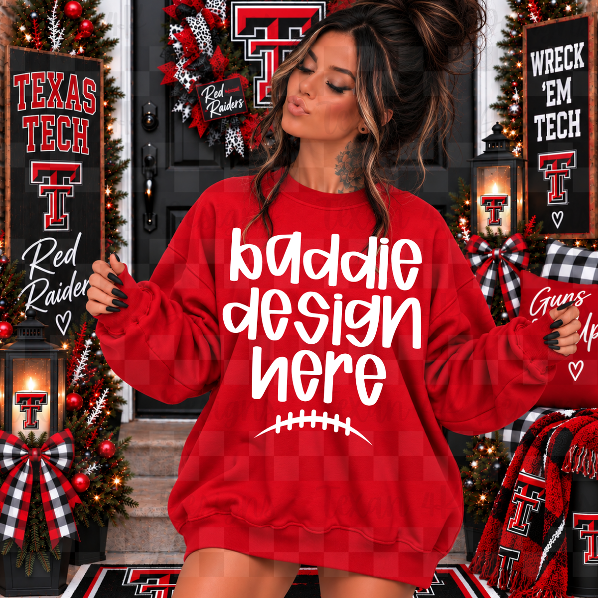 BUNDLE FOOTBALL T RR sweatshirts , 3 mock up