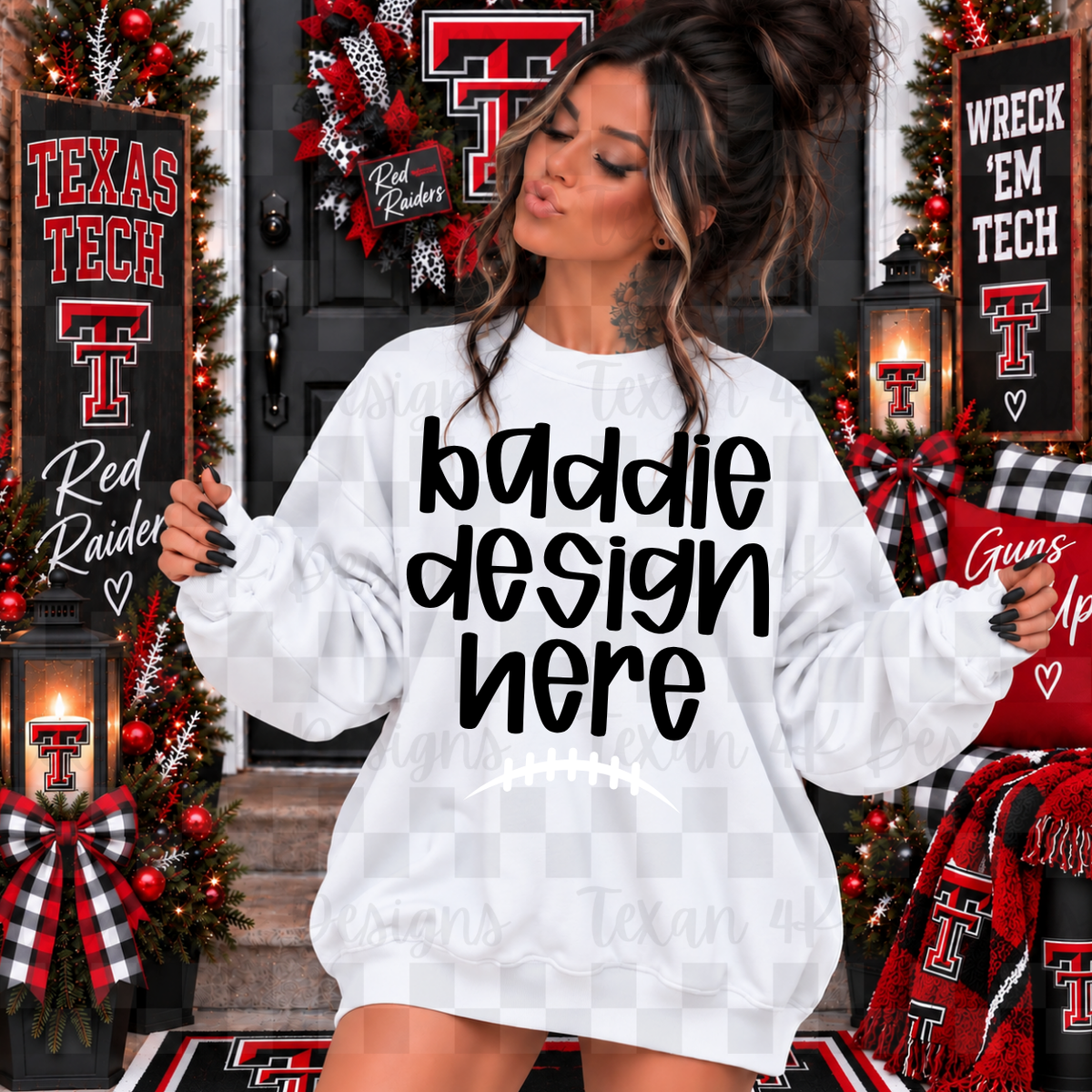 BUNDLE FOOTBALL T RR sweatshirts , 3 mock up