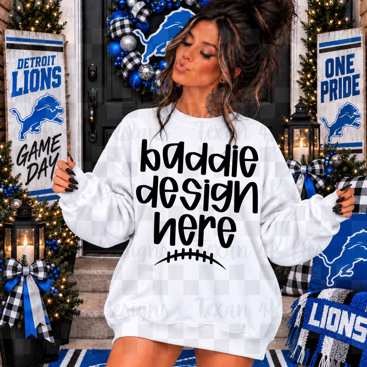BUNDLE FOOTBALL D L sweatshirts , 4 mock up