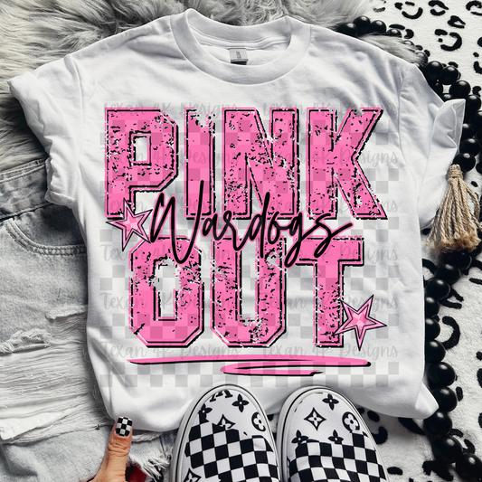PINK OUT W (no flames) - digital png