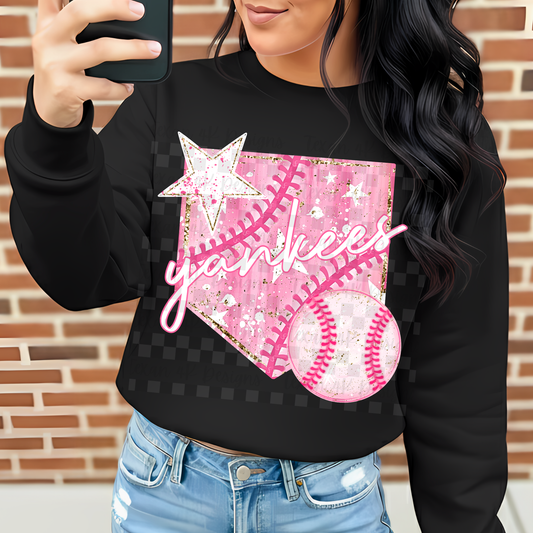 preppy baseball NY- DIGITAL PNG