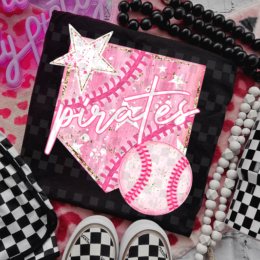 preppy baseball pirates - DIGITAL PNG