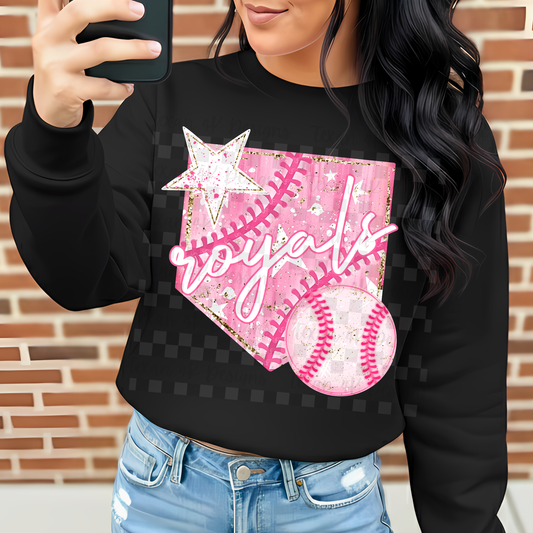 preppy baseball royals - DIGITAL PNG