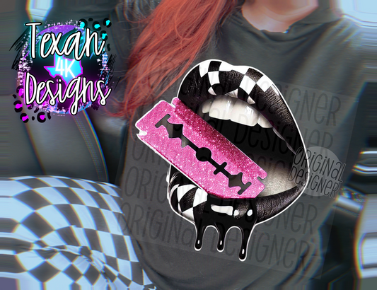 razor lips - DIGITAL PNG
