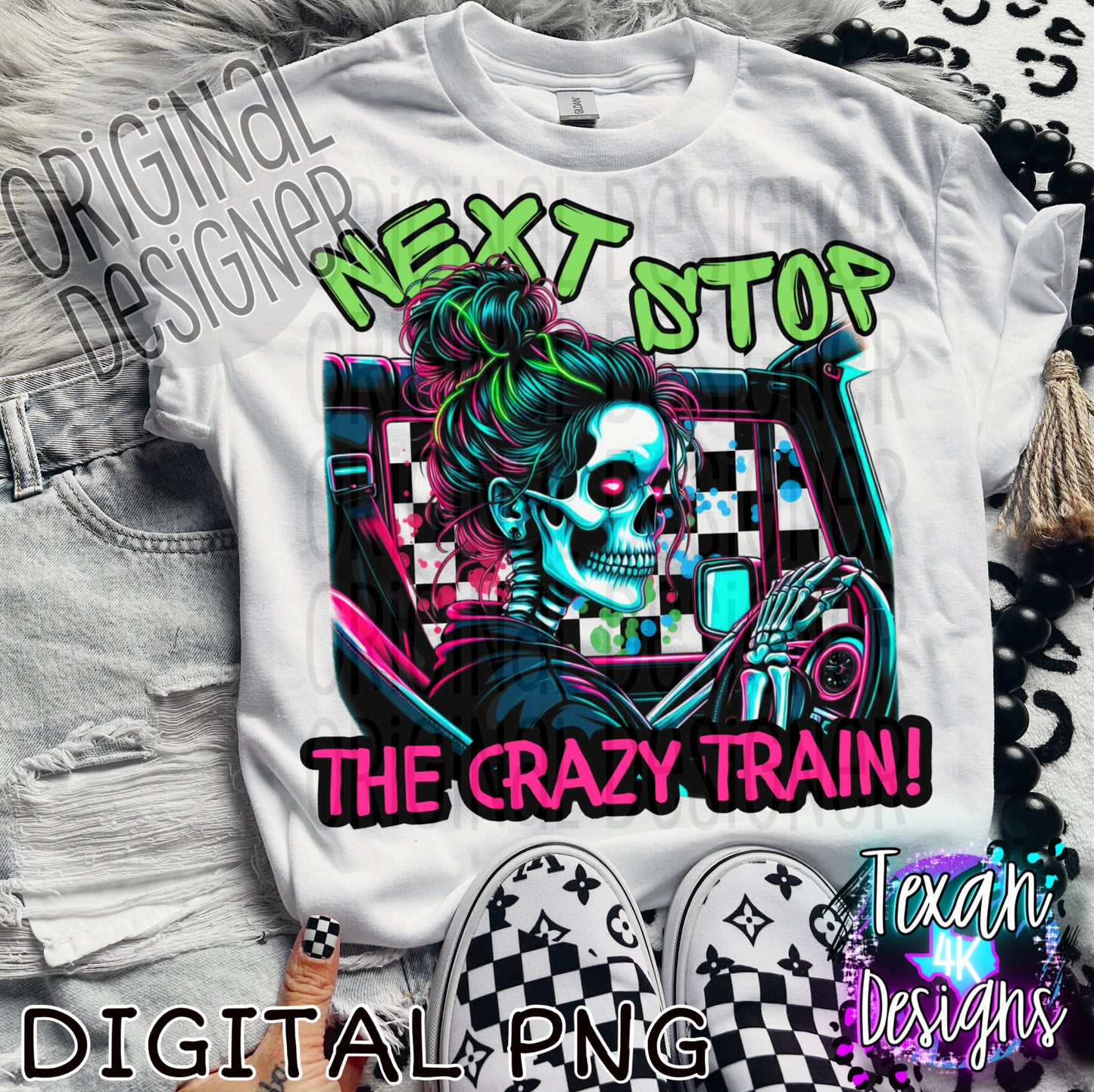 next stop the crazy train - DIGITAL PNG