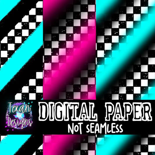 checkered diagonal  - 3 DIGITAL PAPER