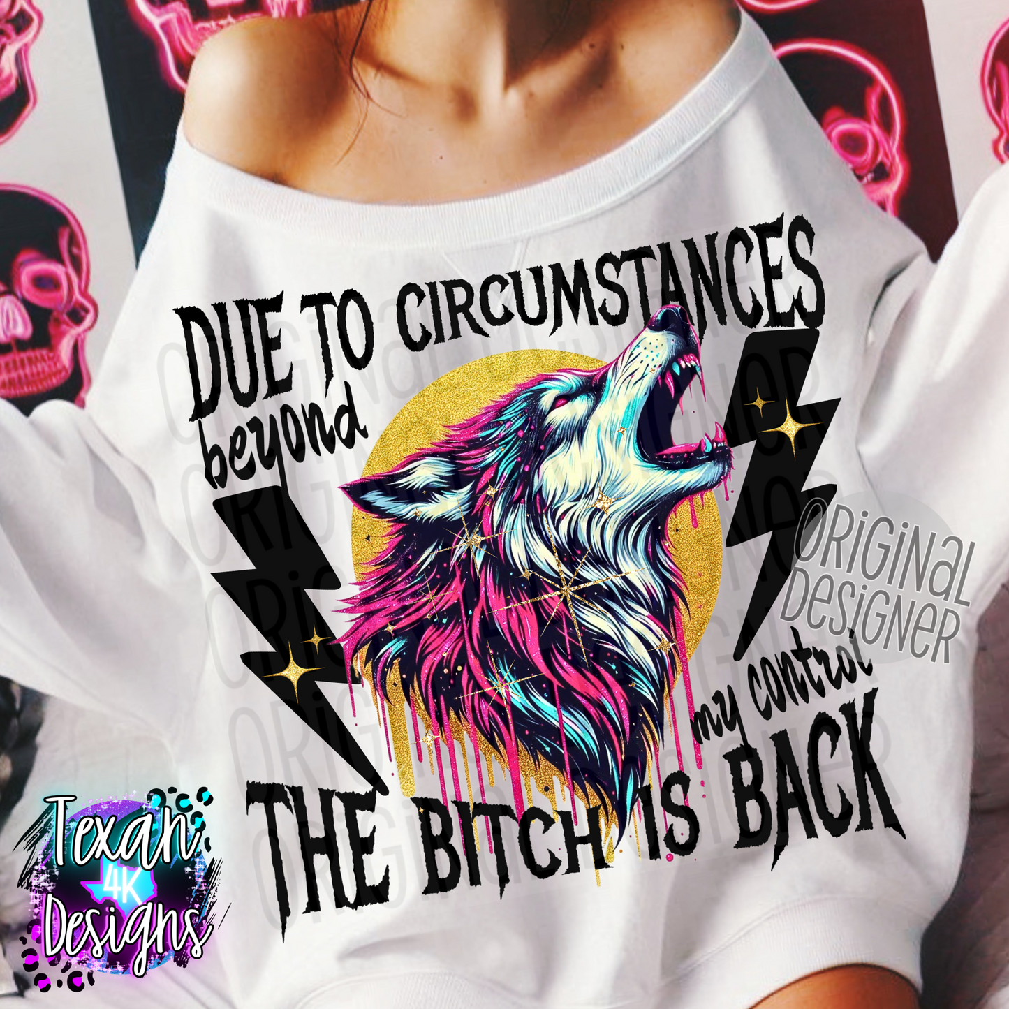 due to circumstances beyond my control - 2 DIGITAL PNG