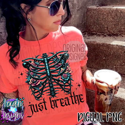 just breathe - DIGITAL PNG