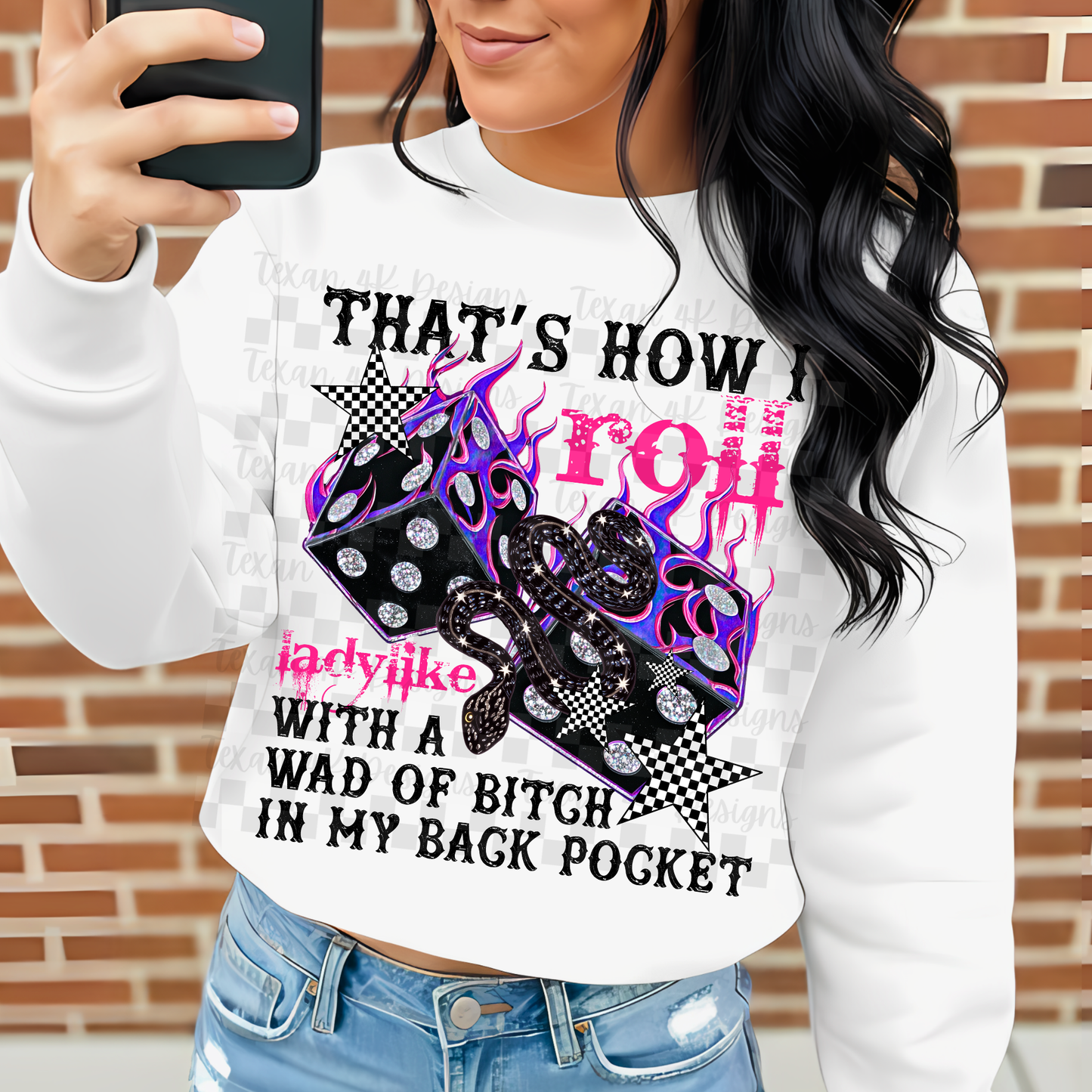 that's how i roll ladylike - 2 DIGITAL PNG