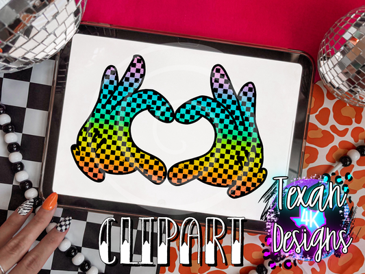 magic heart hands - clipart