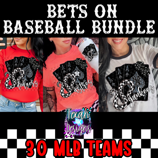 BETS ON baseball bundle - 30 PNG