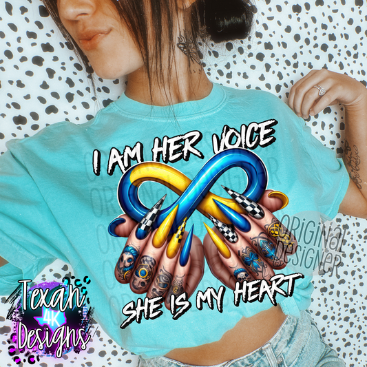 i am her voice (down syndrome) - DIGITAL PNG