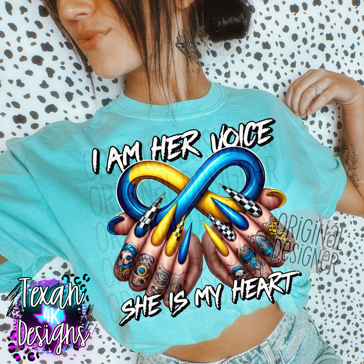 i am her voice (down syndrome) - DIGITAL PNG – Texan 4K Designs