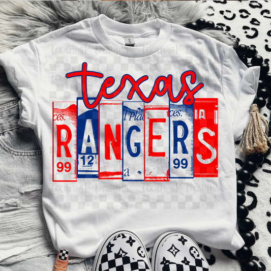 license plate texas R - DIGITAL PNG
