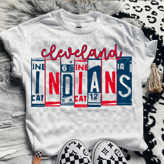 license plate cleveland I - DIGITAL PNG