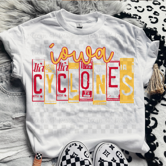 license plate iowa C - DIGITAL PNG